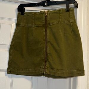 Never worn Free People zipper skirt